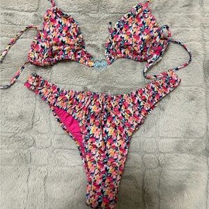 strawberry milk mob bikini with bag